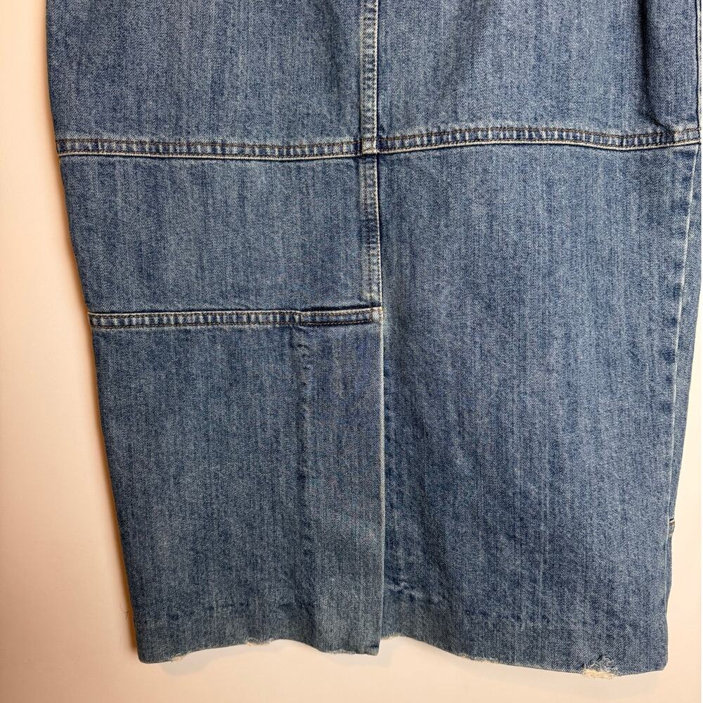 MIU MIU Gonna Denim Patchwork Midi Skirt - Size 38 - Picture 7 of 11